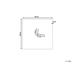 Beliani TOMAR - Wandklok - Roze - Ijzer Best