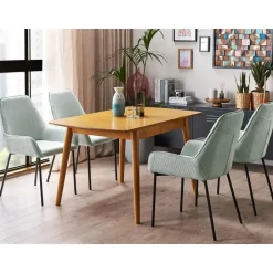 Beliani TOMS - Uitschuifbare eettafel - Lichthout - 100/130 x 80 cm - MDF Best