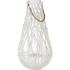 Beliani TONGA - Lantaarn - Wit - Bamboehout Discount