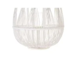 Beliani TONGA - Lantaarn - Wit - Bamboehout Discount