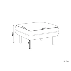 Beliani TONSBERG - Ottomaan - Lichtbeige - Polyester Hot