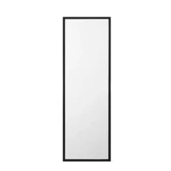 Beliani TORCY - Staande spiegel - Zwart - Synthetisch materiaal Best