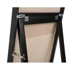 Beliani TORCY - Staande spiegel - Zwart - Synthetisch materiaal Best