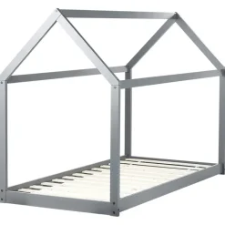 Beliani TOSSE - Kinderbed - Grijs - 90 x 200 cm - Hout