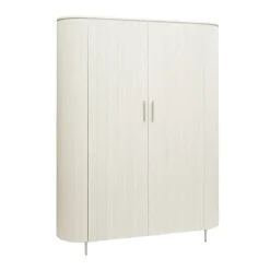 Tower living Corbetta wandkast 2 deurs wit/grijs mdf 145x45x180cm Clearance