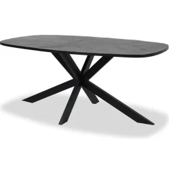 Tower living Silvi eettafel visgraat zwart 200x110x78 Outlet