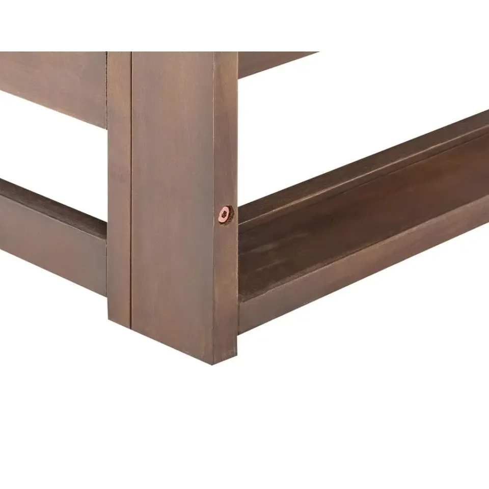 Beliani TRANI - Loungebank - Donkere houtkleur - Acaciahout Sale