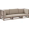 Beliani TRANI - Loungebank 3-zits - Bruin - Acaciahout Hot