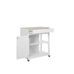 Beliani TRAPANI - Keukentrolley - Wit - MDF Best