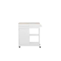 Beliani TRAPANI - Keukentrolley - Wit - MDF Best