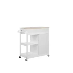 Beliani TRAPANI - Keukentrolley - Wit - MDF Best