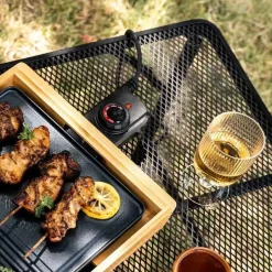 Travellife Greccio inklapbare kampeertafel mesh black - 90x60x66,5 cm Hot