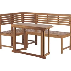 Beliani TREIA - Tuinset voor 4 - Lichte houtkleur - Acaciahout Online