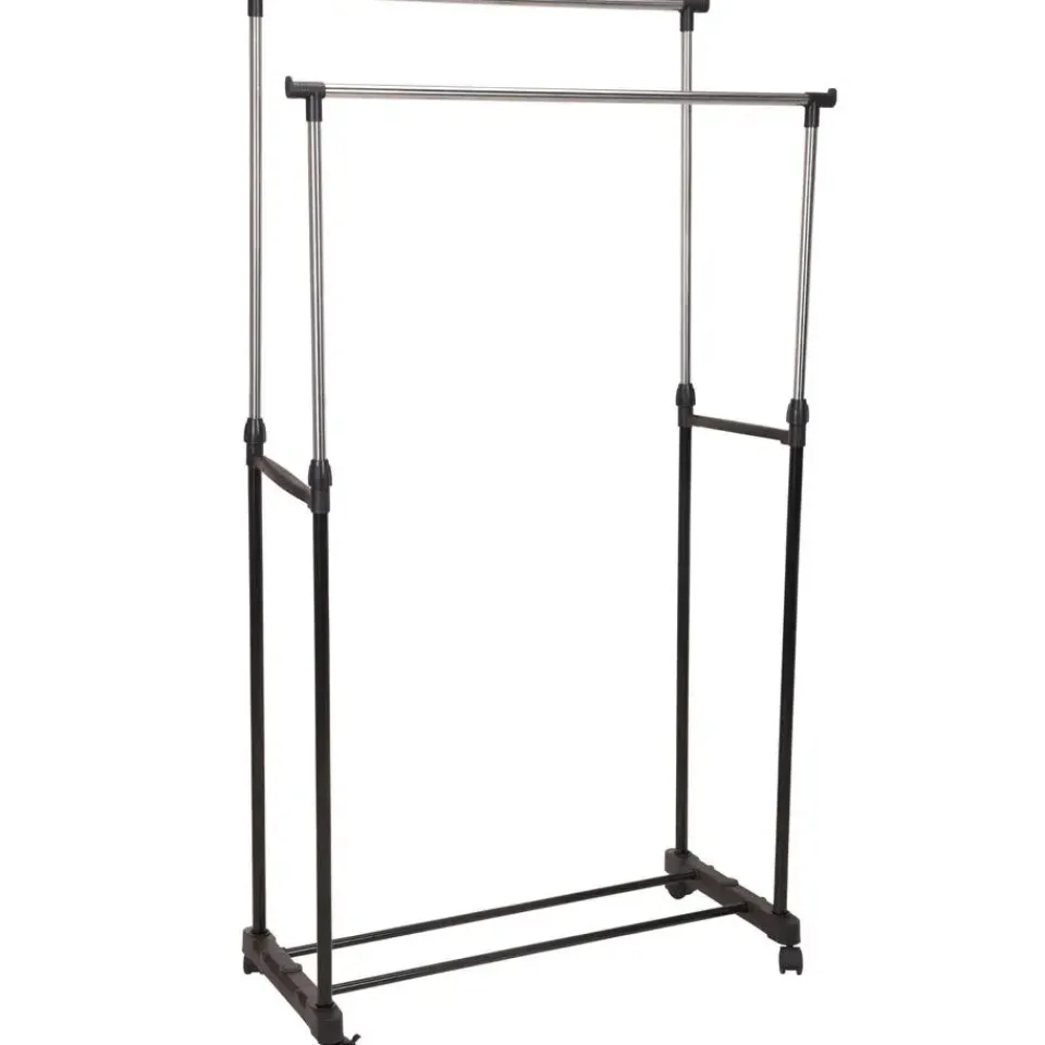 Trendoz Kledingrek - mobiel - dubbele stang - 160 cm Clearance