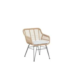 Beliani TRESTINA - Bistroset voor 2 - Natuurlijk - PE rotan Online