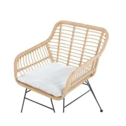 Beliani TRESTINA - Bistroset voor 2 - Natuurlijk - PE rotan Online