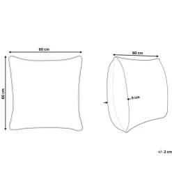 Beliani TRIGLAV - Hoofdkussen hoog - Wit - 80 x 80 cm - Polyester Hot