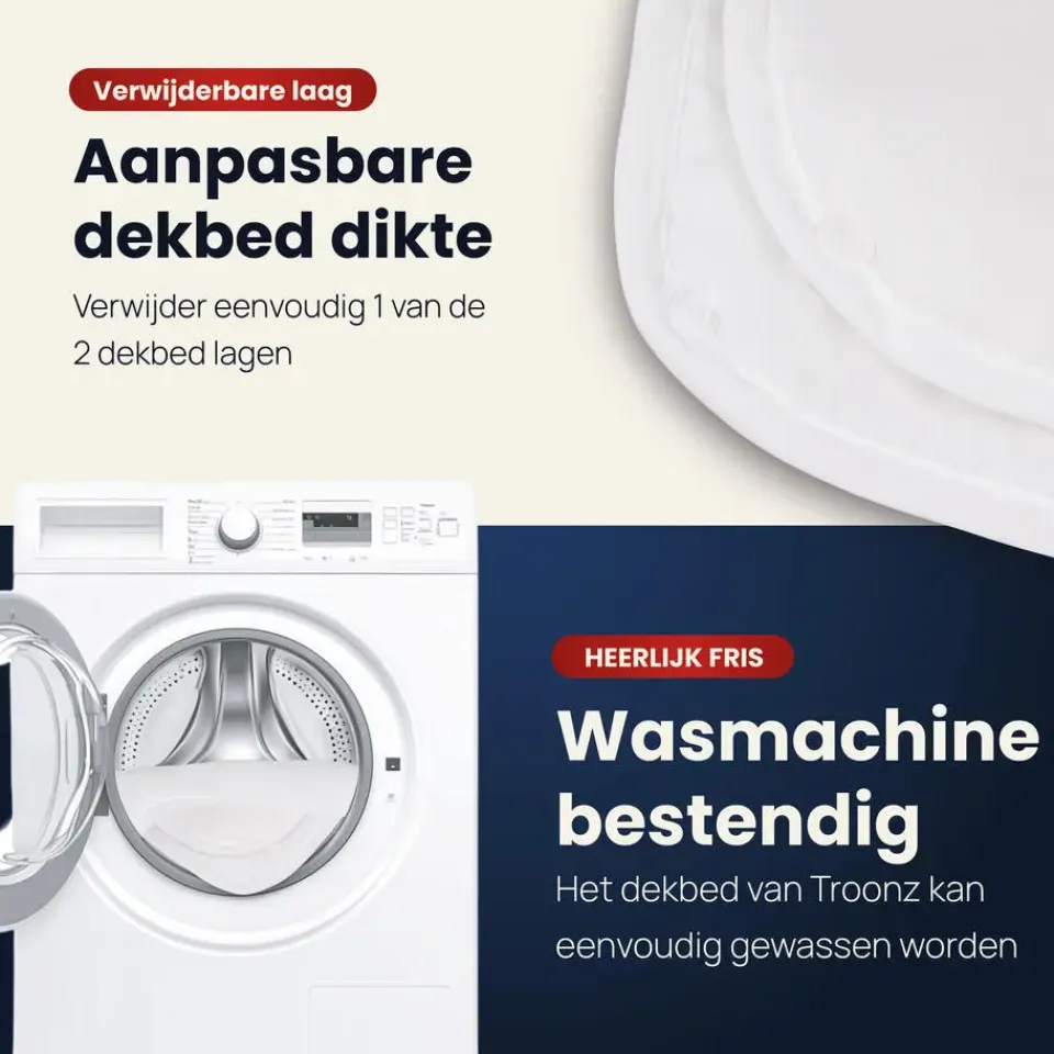 Troonz Dekbed Portofino - 4 Seizoenen Hotel Dekbed - 240x220