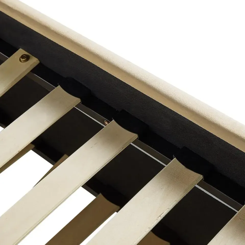 Beliani TROYES - Slaapbank - Beige - Fluweel Clearance