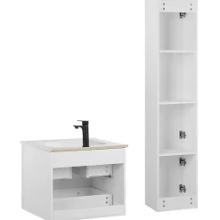 Beliani TUDELA - Badkamermeubel - Wit - MDF Sale