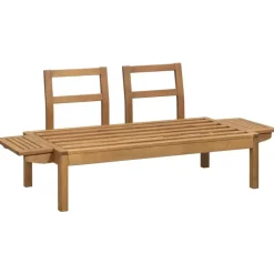 Le Sud Tuinbank Orleàns Brest - naturel/donkergroen - 61x157x61 cm Online