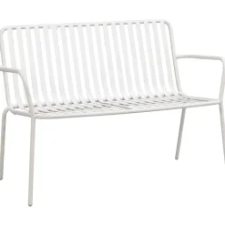 Leen Bakker Tuinbank Vence - metaal zand - 81x114x62 cm Hot