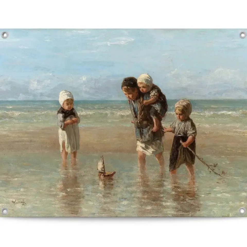 Reinders Tuinposter Israëls Kinderen der Zee - 60 x 80cm - Beige