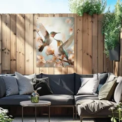 Reinders Tuinposter Spring Birds - 80 x 60cm - Blauw New