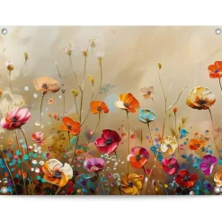 Reinders Tuinposter Summer Flowers - 60 x 80cm - Bont Clearance