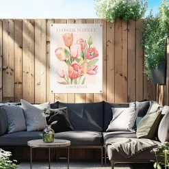 Reinders Tuinposter Tulips From Amsterdam - 80 x 60cm - Rood Discount