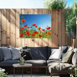 Reinders Tuinposter Zomerbloemen - 60 x 80cm - Rood Clearance