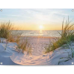 Reinders Tuinposter Zonsondergang - 60 x 80cm - Beige Clearance