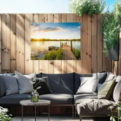 Reinders Tuinposter Zonsopgang - 60 x 80cm - Blauw Sale