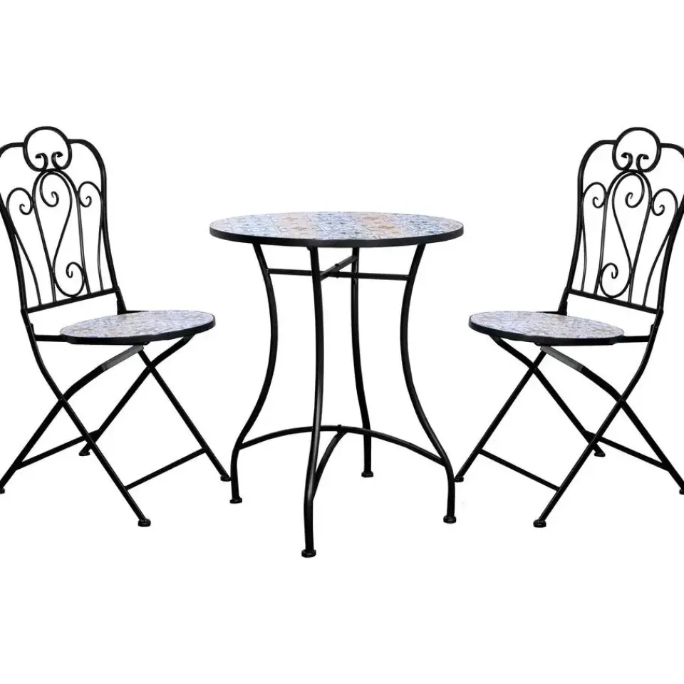 Sens-Line Tuinset Lina- zwart/mozaïek Hot