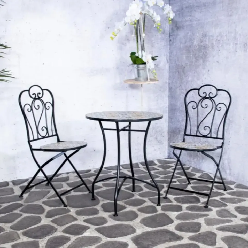 Sens-Line Tuinset Lina- zwart/mozaïek Hot