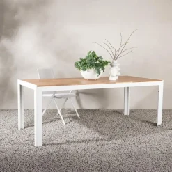 Fjôrd Tuintafel Acaciahout/Metaal - 200x100x76cm - Bois Best