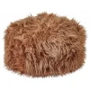 Leen Bakker TUKKI - Poef - Bruin - Kunstbont