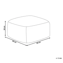 Leen Bakker TUKKI - Poef - Bruin - Kunstbont