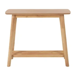 Beliani TULARE - Consoletafel - Lichte houtkleur - Rubberhout New