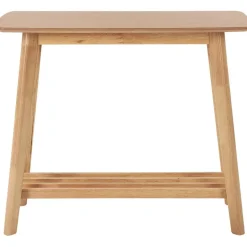 Beliani TULARE - Consoletafel - Lichte houtkleur - Rubberhout New