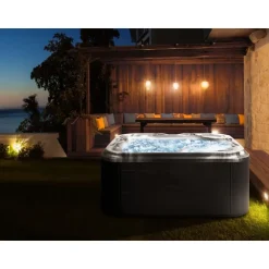 Beliani TULAROSA - Whirlpool buitenbad - Grijs - 210 x 210 cm - Acryl Sale