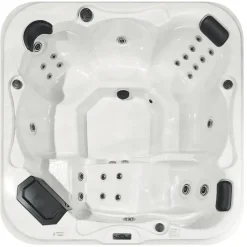 Beliani TULAROSA - Whirlpool buitenbad - Wit - 210 x 210 cm - Acryl