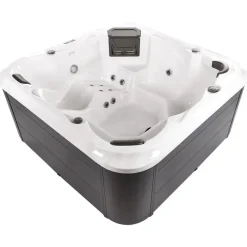 Beliani TULAROSA - Whirlpool buitenbad - Wit - 210 x 210 cm - Acryl