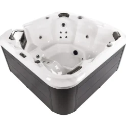 Beliani TULAROSA - Whirlpool buitenbad - Wit - 210 x 210 cm - Acryl