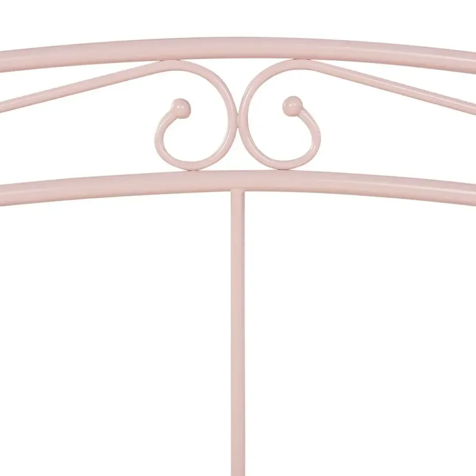 Beliani TULLE - Eenpersoonsbed - Roze - 90 x 200 cm - Metaal Clearance