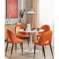 Beliani TURMERIC - Serviesset 16 delig - Goudbruin - Steengoed Sale