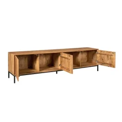 StarFurn Tv-meubel Naturel Hout - 210x45x55cm - Madison Clearance