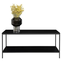 House Nordic Tv-Meubel Zwart - Metaal & Melamine - Kast Vita