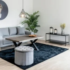 House Nordic Tv-Meubel Zwart - Metaal & Melamine - Kast Vita