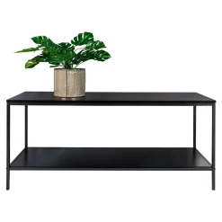 House Nordic Tv-Meubel Zwart - Metaal & Melamine - Kast Vita